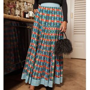 Triple Tiered Maxi Skirt - Blue Lotus by Brooks Ave